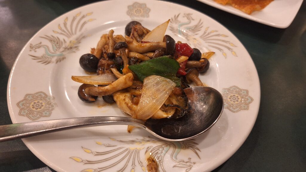 牡蛎のトウチ醤炒め