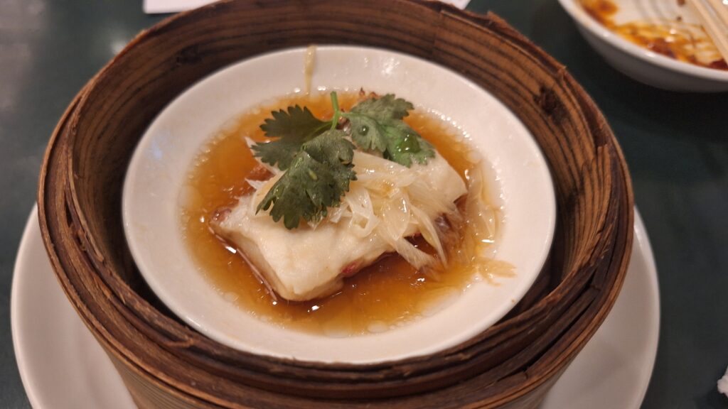 白身魚の蒸し物