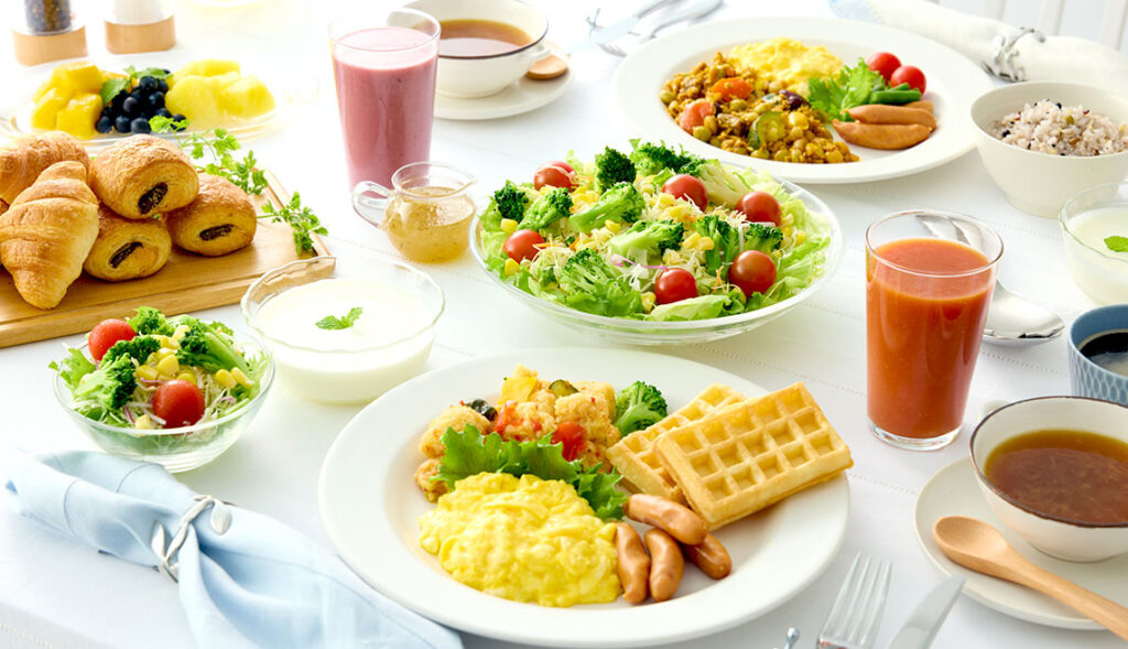 朝食ビュッフェ